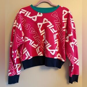 Fila Teal and Pink Sweatshirt